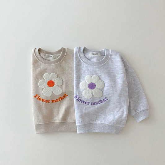 New Baby Clothes Suits Cotton Infantil Newborn Baby Outfits Clothes Little Flower Pullover Top+Trousers Set Boy Girl Clothes
