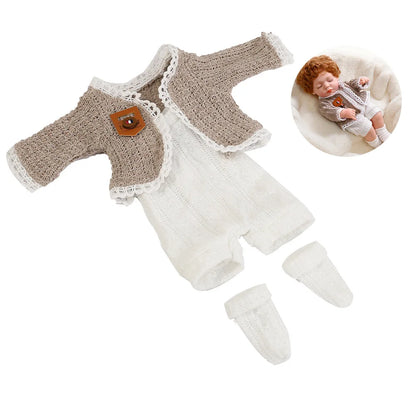 Baby Reborn Dolls Clothes for 30cm Baby Doll Dress Pajamas Jumpsuit Doll Clothes for 12 inch Reborn Doll DIY Toys for Girls