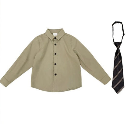 2025 Autumn Kids Suit Boys Loose Blazer Formal Wear Stylish Wedding Flower Girl Speech Set Elegant School Children's Clothes