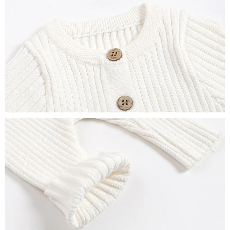 0-24Months Newborn Kid Baby Boy Girl Winter Clothes Knit Warm Baby Romper Sweater Thick Jumpsuit Cute Sweet New Born Outfit