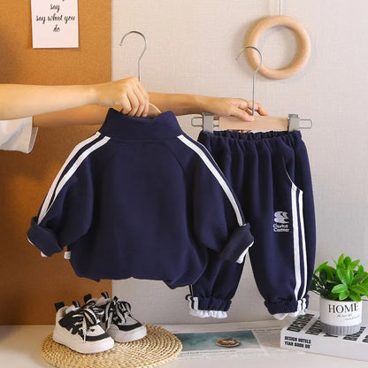 IYEAL Boys' Long Sleeved Sweatshirt  Set 2025 Autumn New Sweatshirt  Casual Sports Two-Piece Set 1-5 Year Old Boys' Clothes