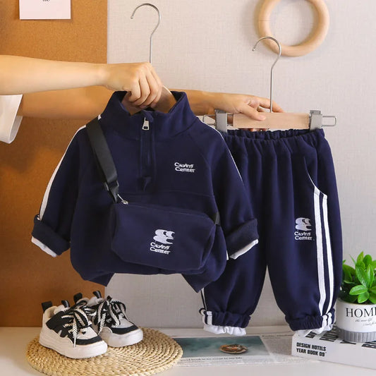 IYEAL Boys' Long Sleeved Sweatshirt  Set 2025 Autumn New Sweatshirt  Casual Sports Two-Piece Set 1-5 Year Old Boys' Clothes