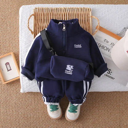 IYEAL Boys' Long Sleeved Sweatshirt  Set 2025 Autumn New Sweatshirt  Casual Sports Two-Piece Set 1-5 Year Old Boys' Clothes