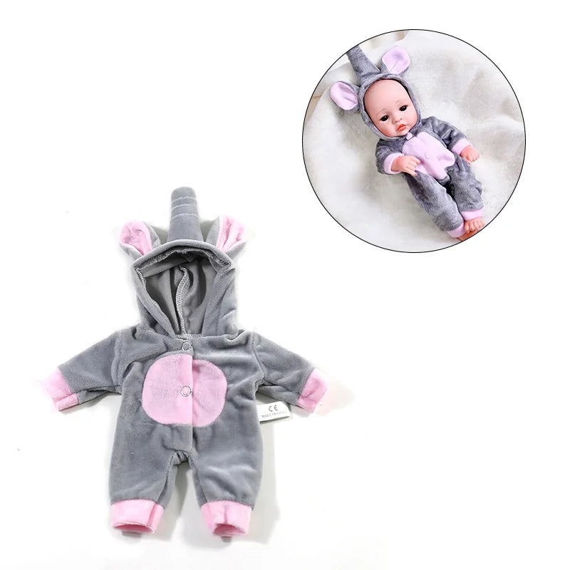 Baby Reborn Dolls Clothes for 30cm Baby Doll Dress Pajamas Jumpsuit Doll Clothes for 12 inch Reborn Doll DIY Toys for Girls