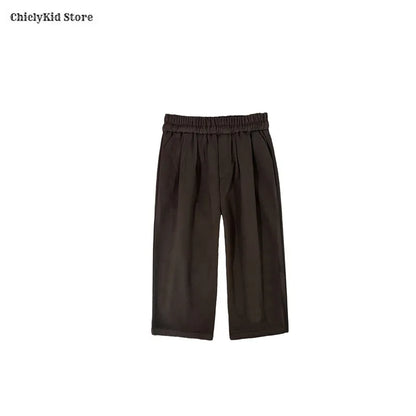 Boys Solid Double Breasted Blazer Jack Vest Pants Children Suit Waistcoat Wedding Clothes Sets Toddler Formal Dress Kids Tuxedos