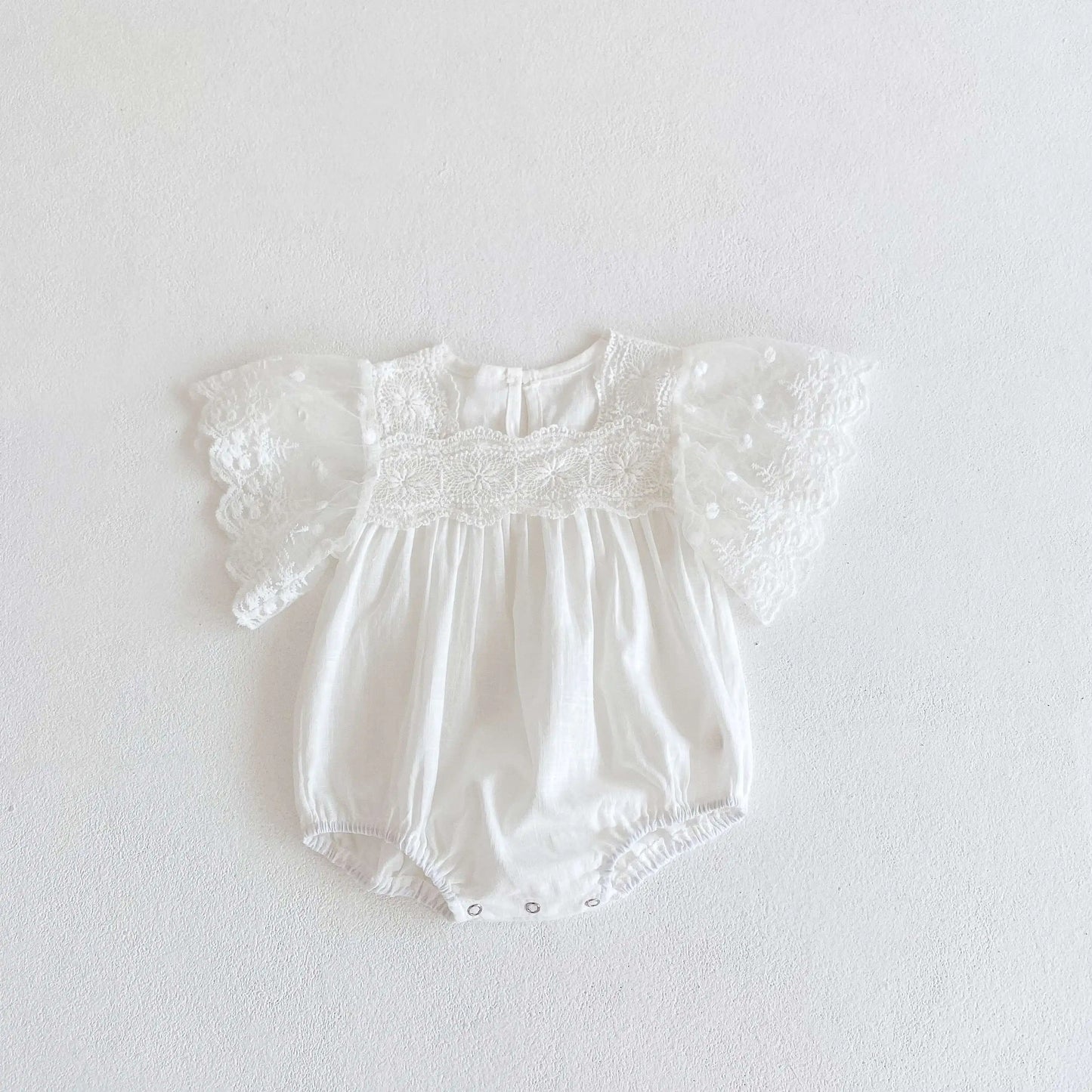 baby clothes babies' cotton short-sleeved triangle clothes climbing clothes for baby girls summer romper lace infant outfit
