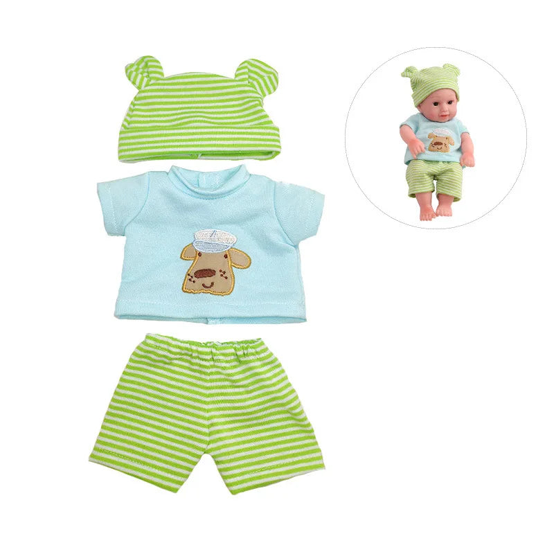 Baby Reborn Dolls Clothes for 30cm Baby Doll Dress Pajamas Jumpsuit Doll Clothes for 12 inch Reborn Doll DIY Toys for Girls