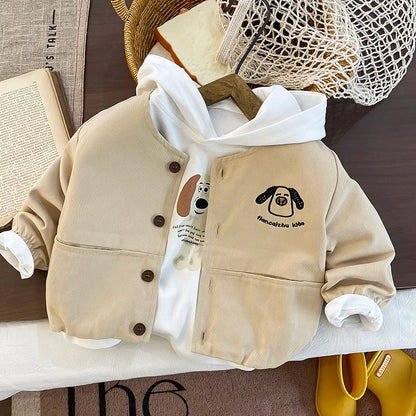 Boys Clothes Sets Spring Autumn Children Coats Hoodies Pants 3pcs Sweatshirts Suit For Baby Tracksuits Kids Fashion Outfits 4 5Y
